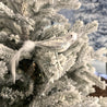 Vogel Winterzeit Silber (4 Stk.)