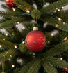 Weihnachtskugeln Sternenbahn Rot Matt Kugeln 5 cm (6-fach)