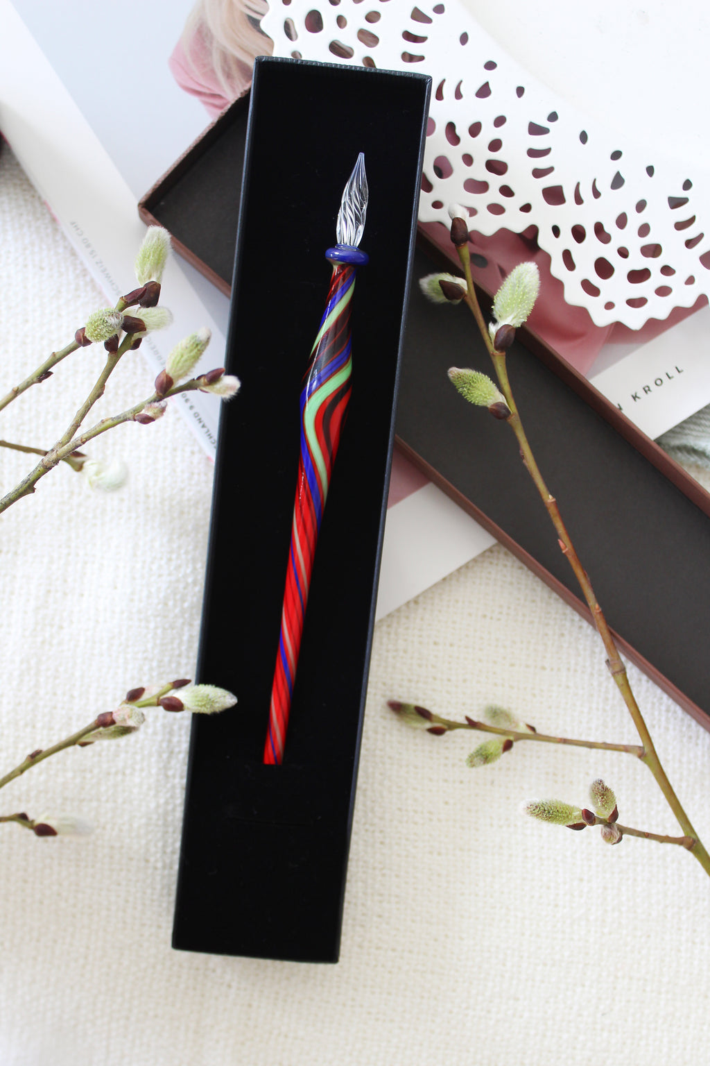 Orchideenstäbe & Schreibfedern